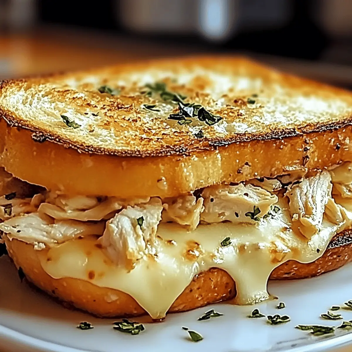 Cheesy Chicken Garlic Bread Sandwich ni4szr