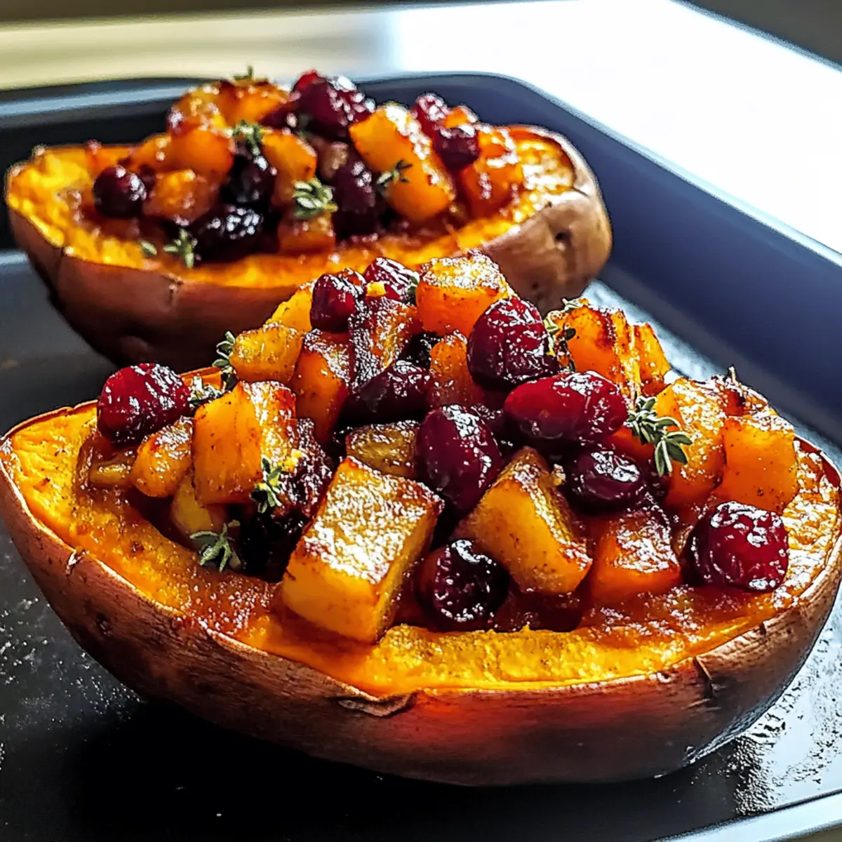 Cranberry Apple Twice Baked Sweet Potatoes gyo593