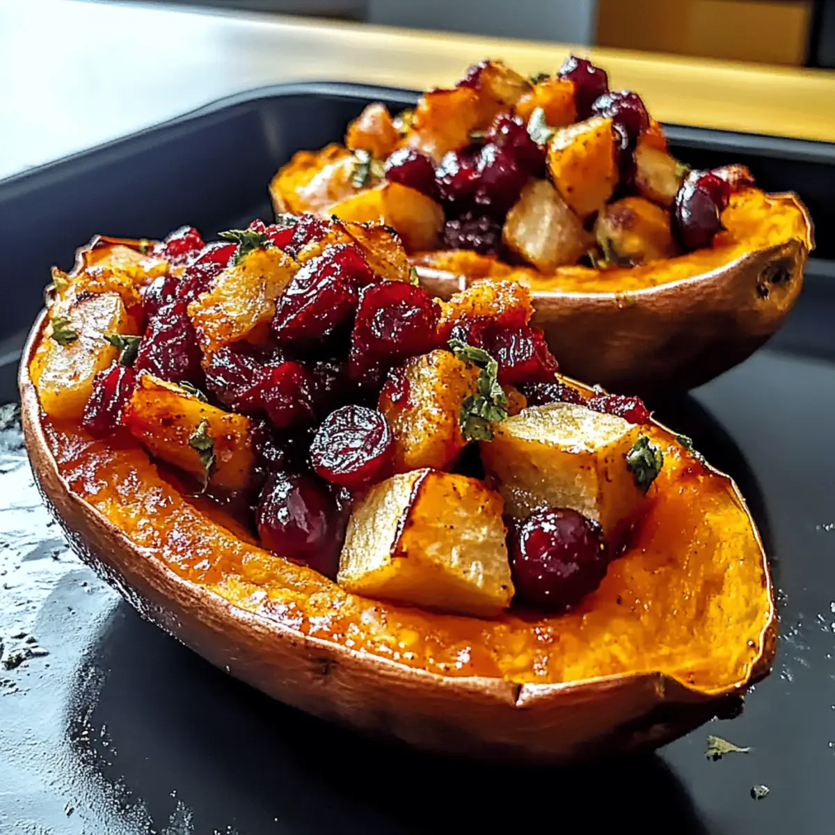 Cranberry Apple Twice Baked Sweet Potatoes jbgttl