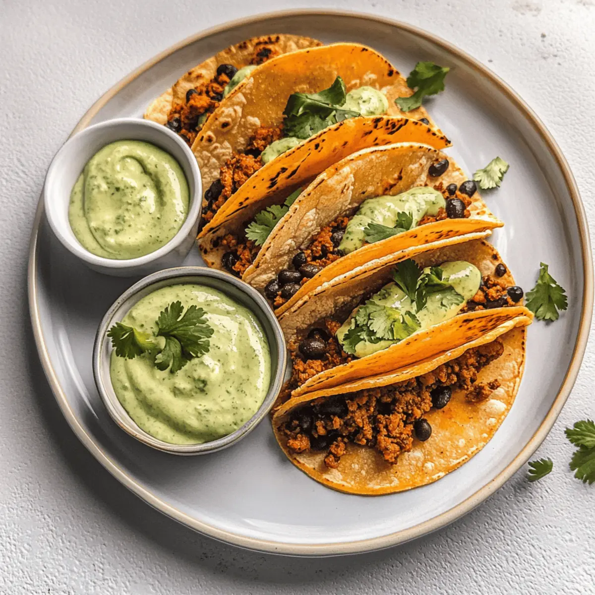 Crispy Baked Ground Turkey Tacos with Avocado Sauce tgqypg