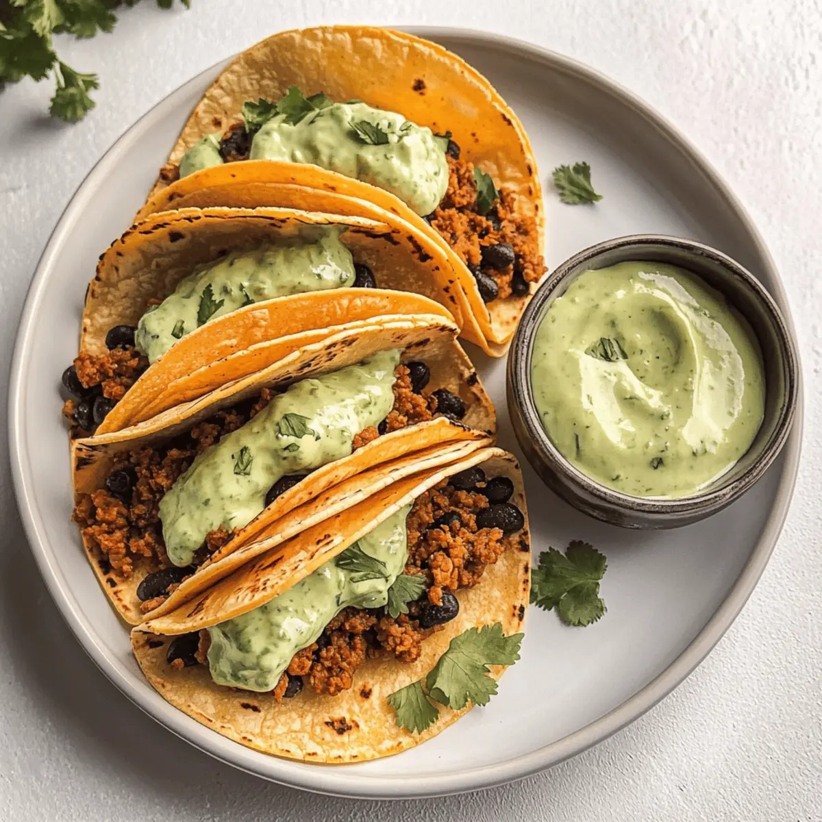 Crispy Baked Ground Turkey Tacos with Avocado Sauce yq6cnb