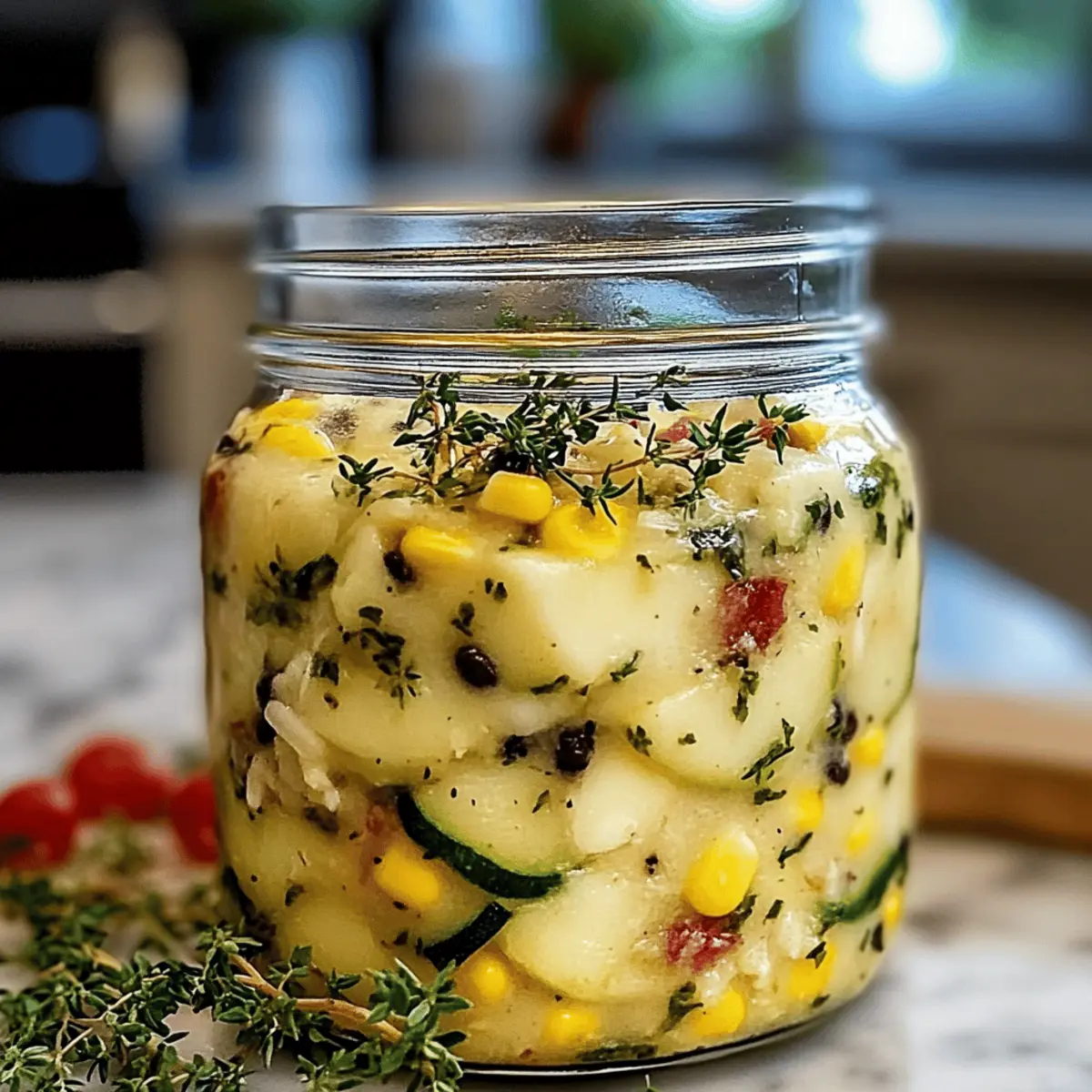 Herb and Garlic Marinated Cheese vcfsvv