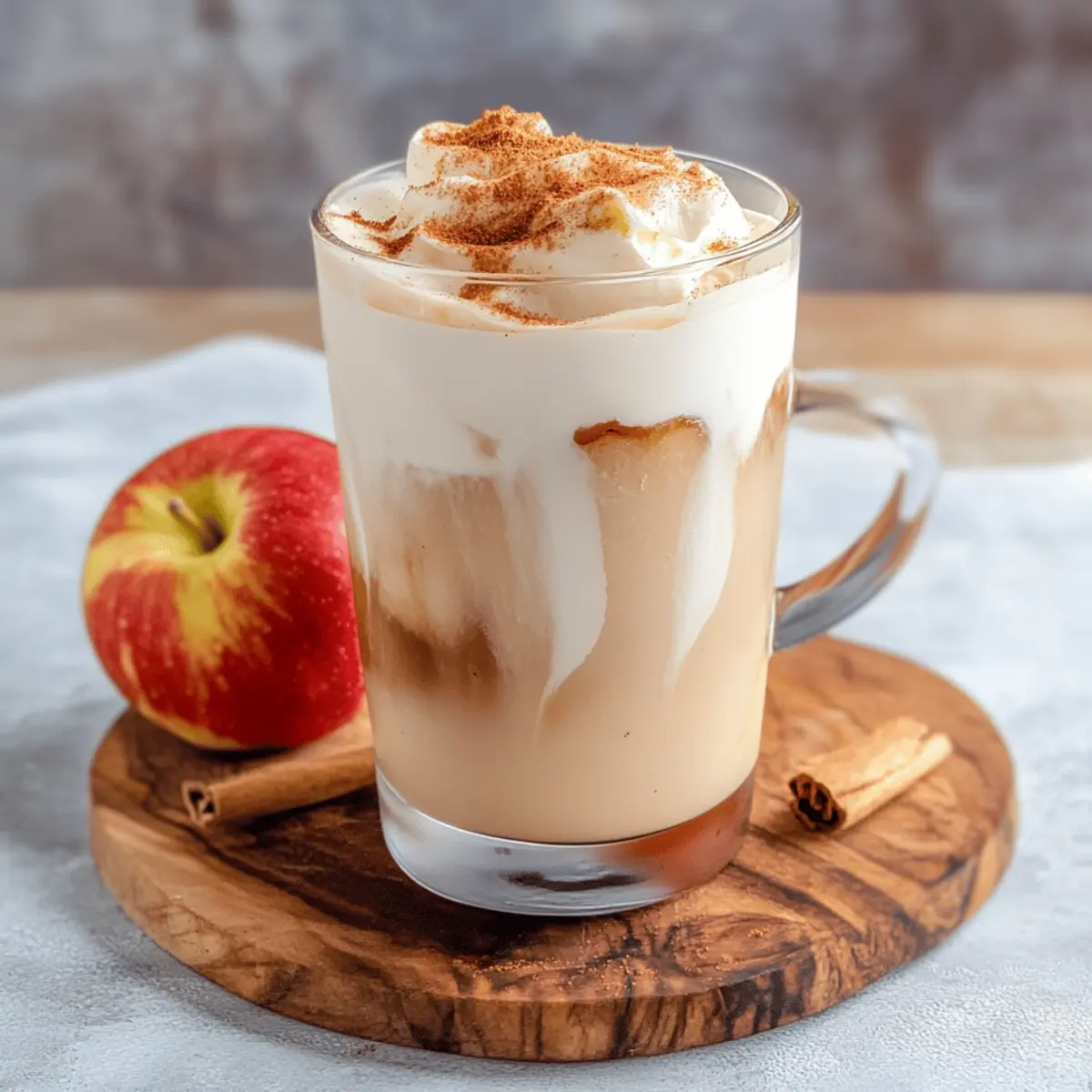 Iced Apple Crisp Cream Chai Latte: Cozy Fall Flavor at Home