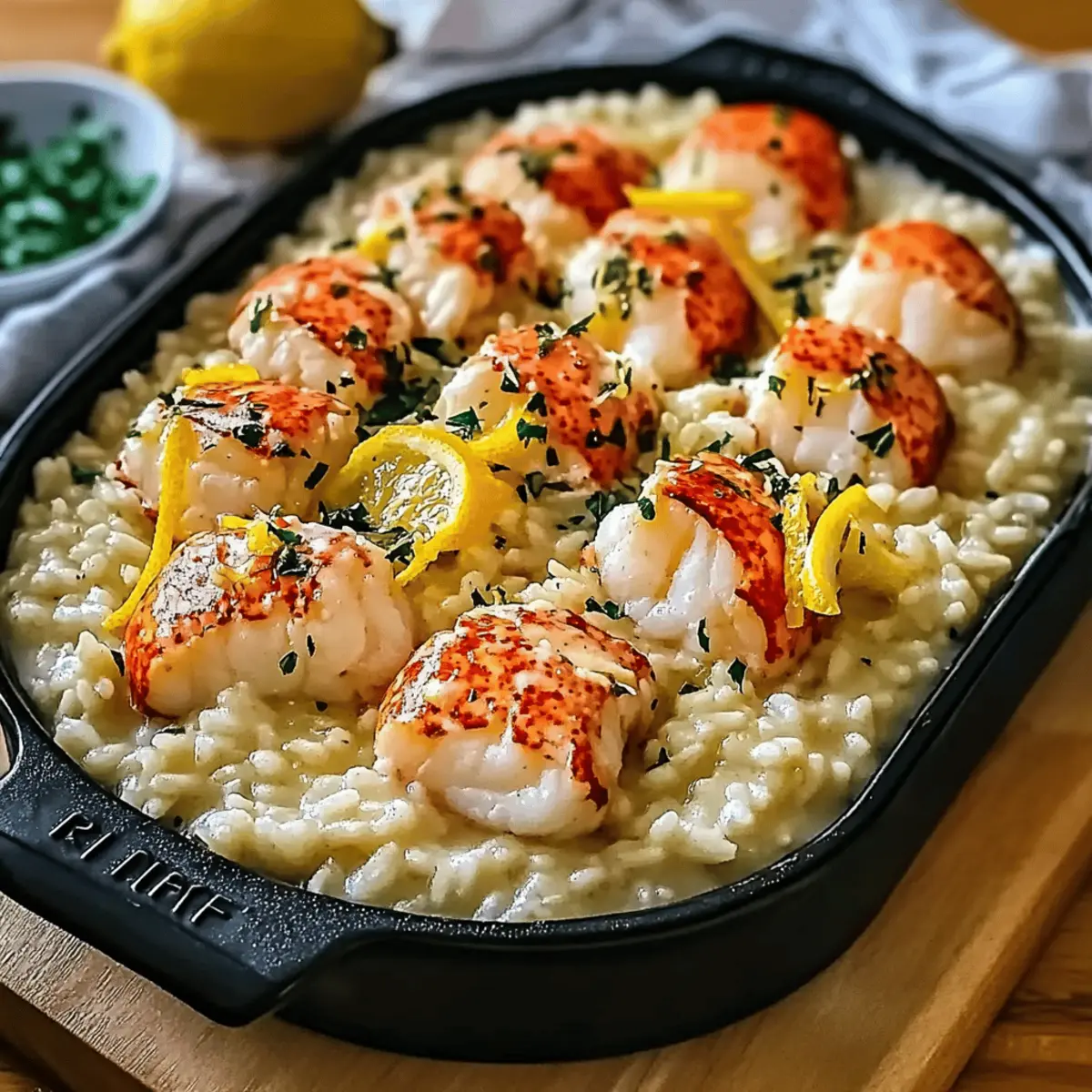 Lemon Butter Lobster Risotto q6fywn