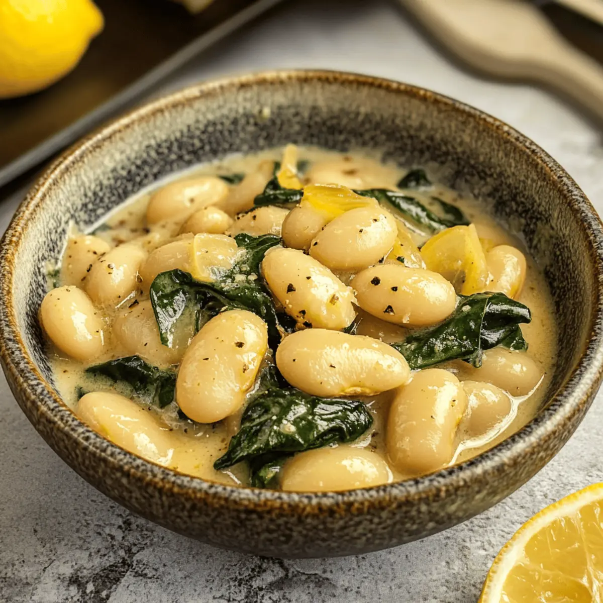 Creamy Lemon Garlic Butter Beans for a Quick Vegan Delight