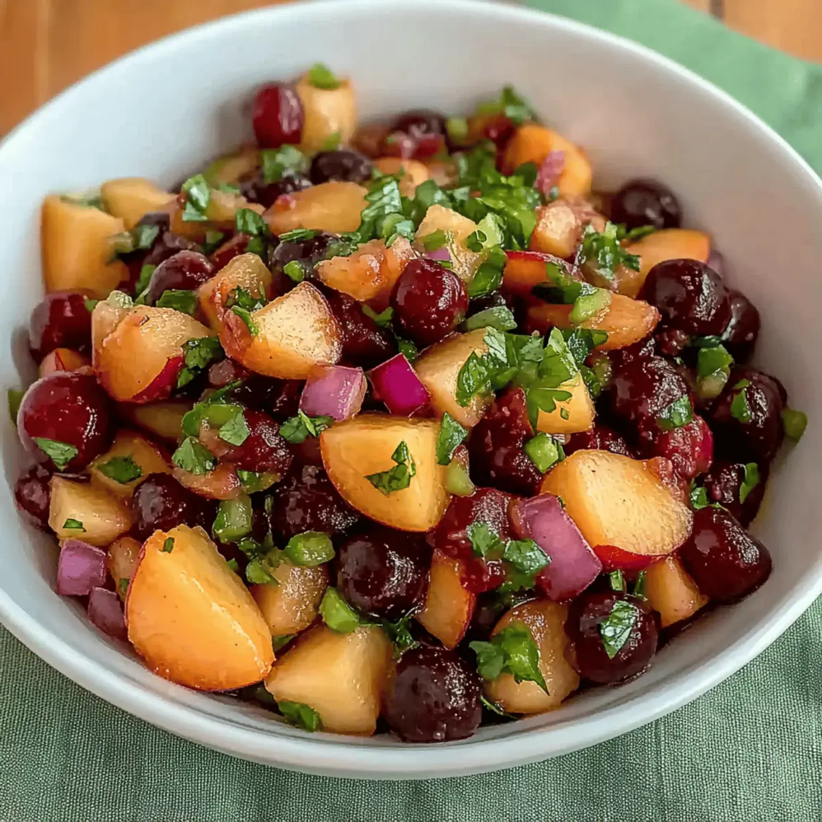 Fresh Peach Cherry Salsa for a Summer Burst of Flavor