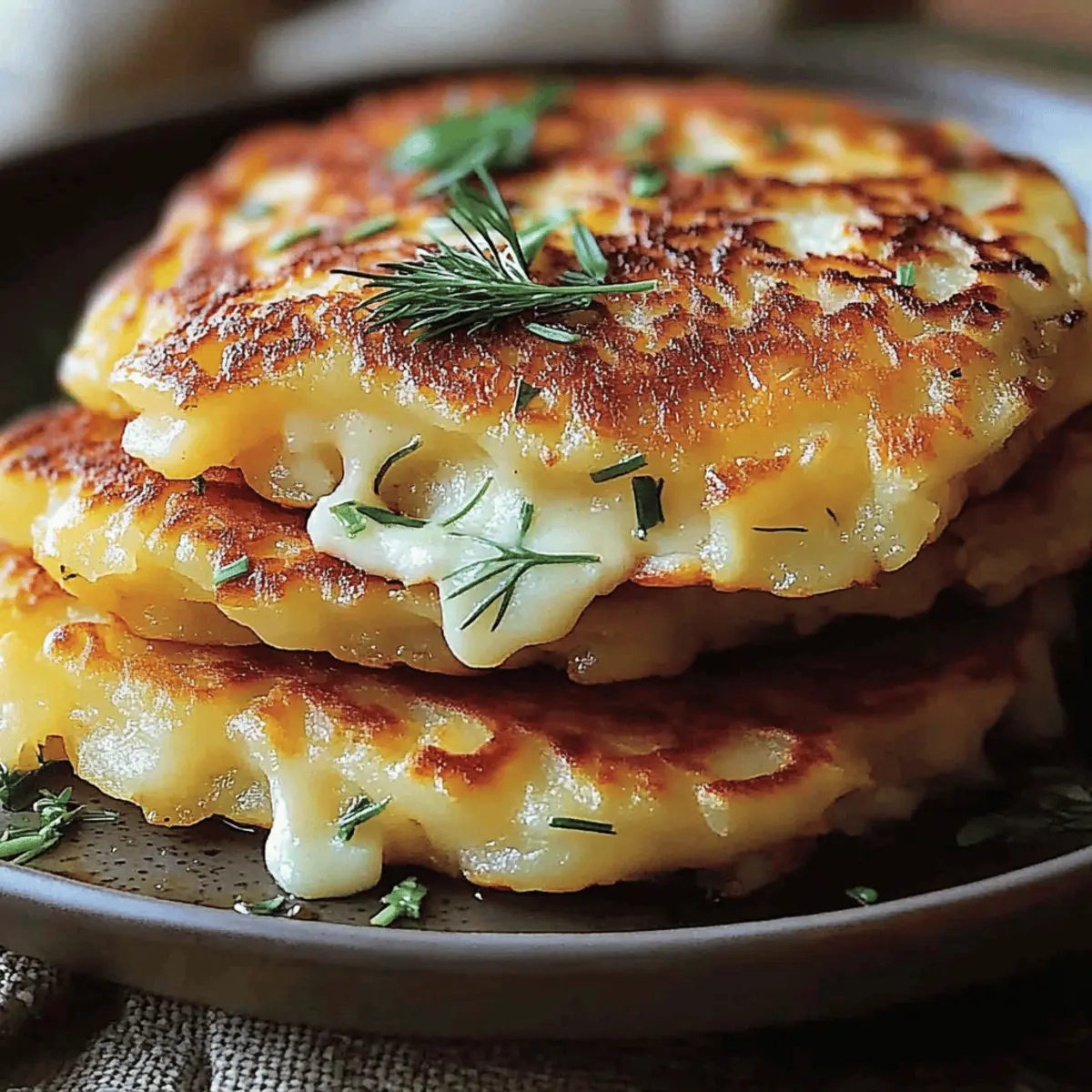 Crispy Potato and Onion Cheese Pancakes You’ll Crave Daily
