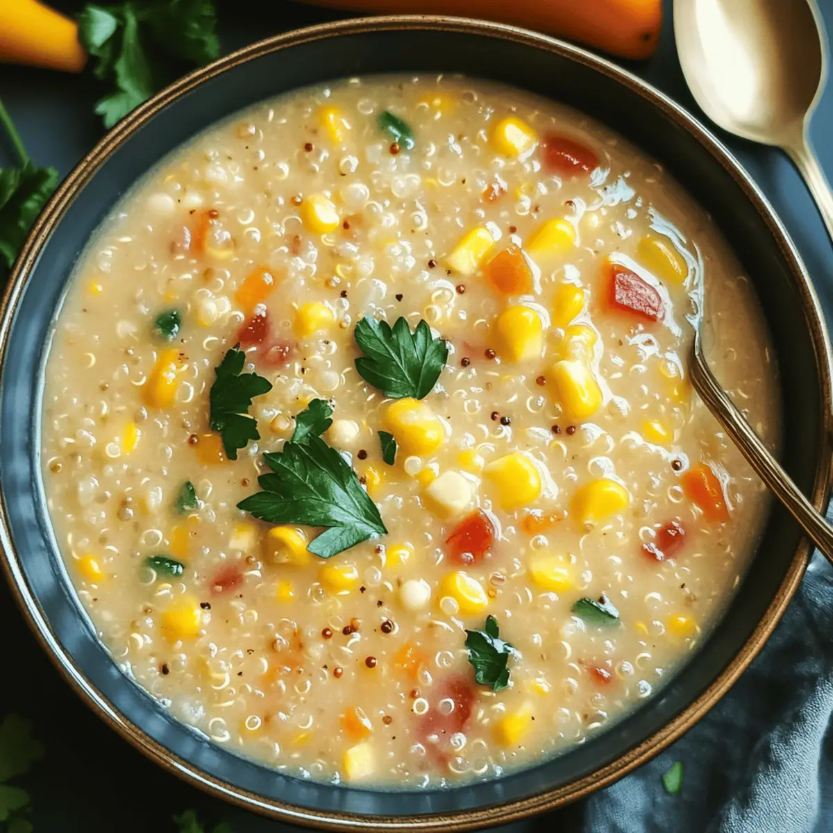 Quinoa Corn Chowder fjgght