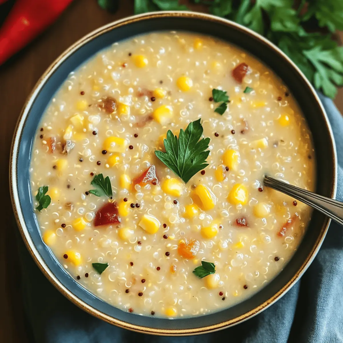 Cozy Quinoa Corn Chowder for a Nourishing Meal Night
