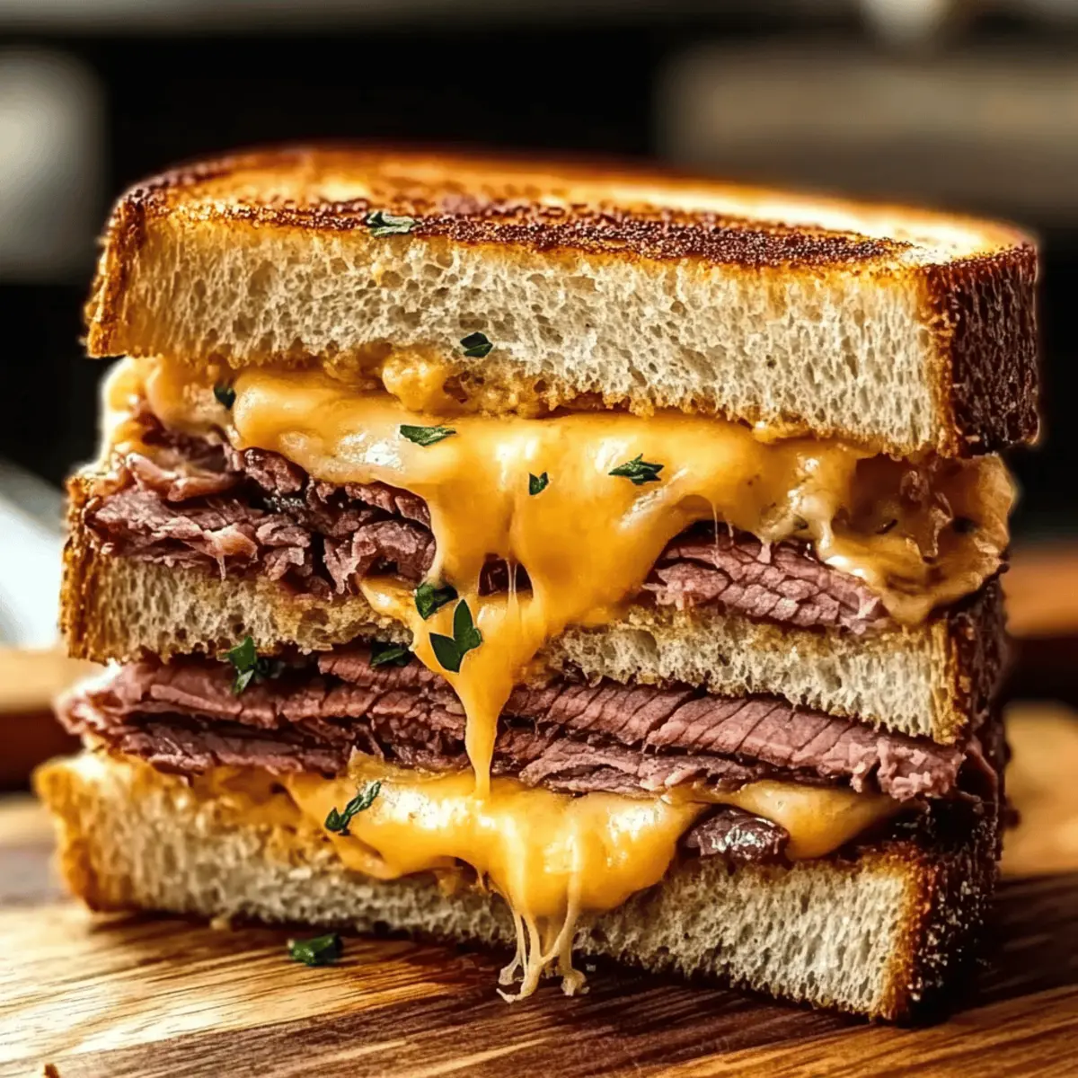 Roast Beef Cheddar Melt Sandwich ltfffy