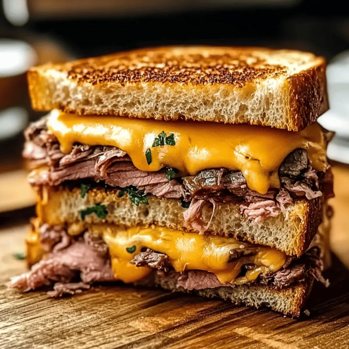Savory Roast Beef & Cheddar Melt Sandwich You’ll Crave
