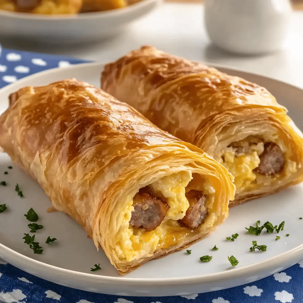 Sausage Egg Breakfast Roll