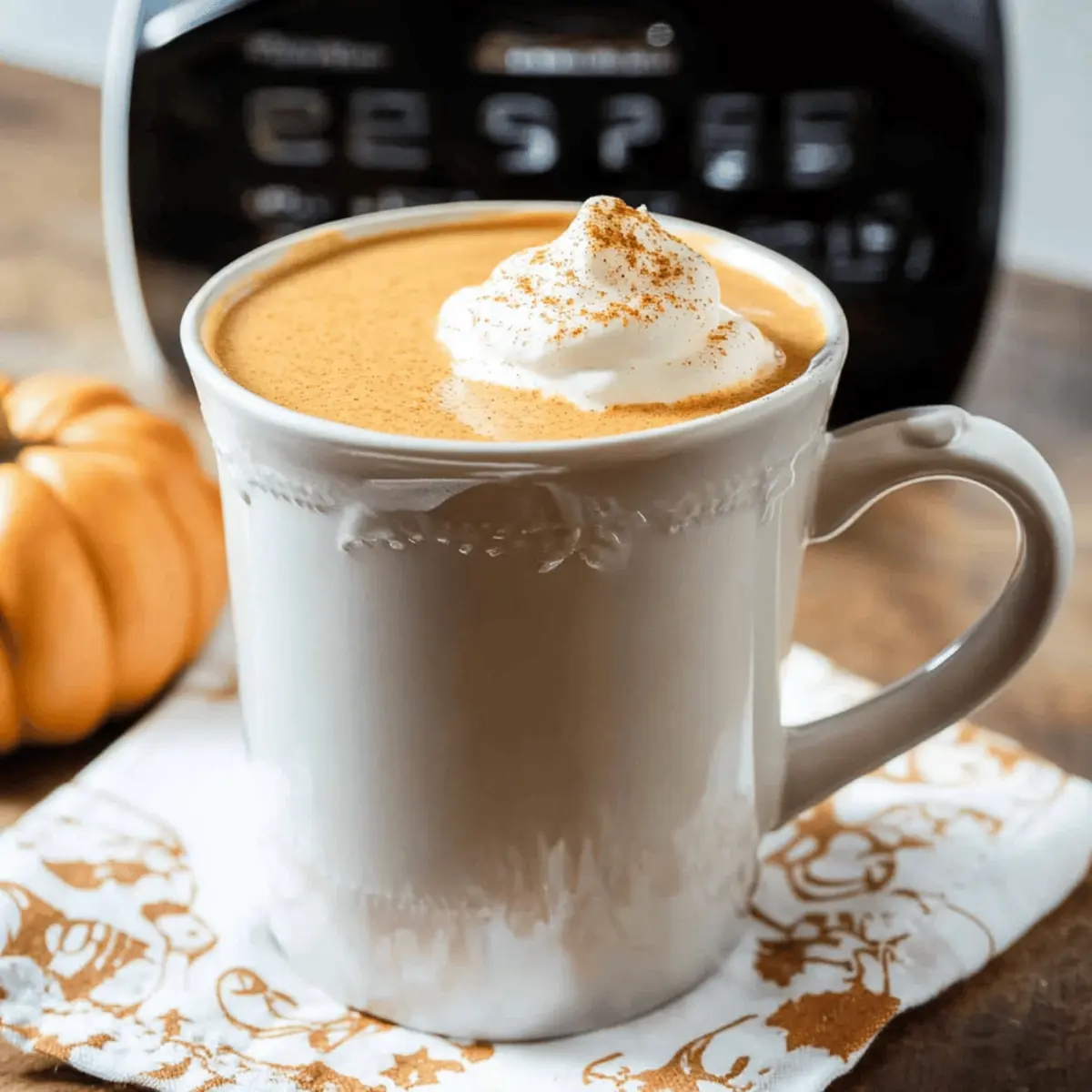 Creamy Slow Cooker Drinkable Pumpkin Pie for Cozy Sips