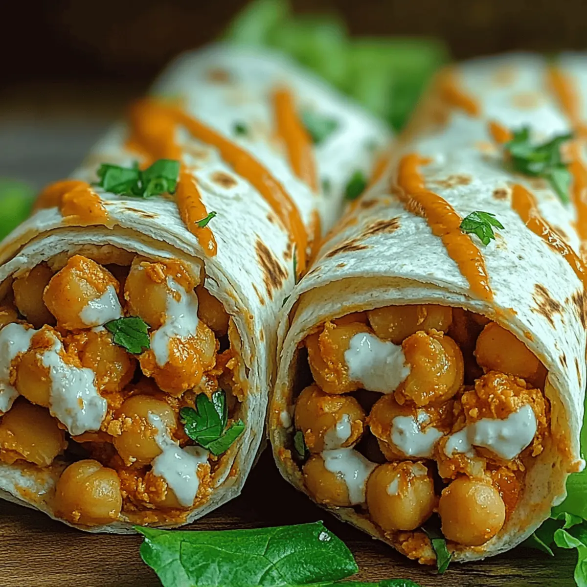 Spicy Buffalo Chickpea Wraps fql6kc