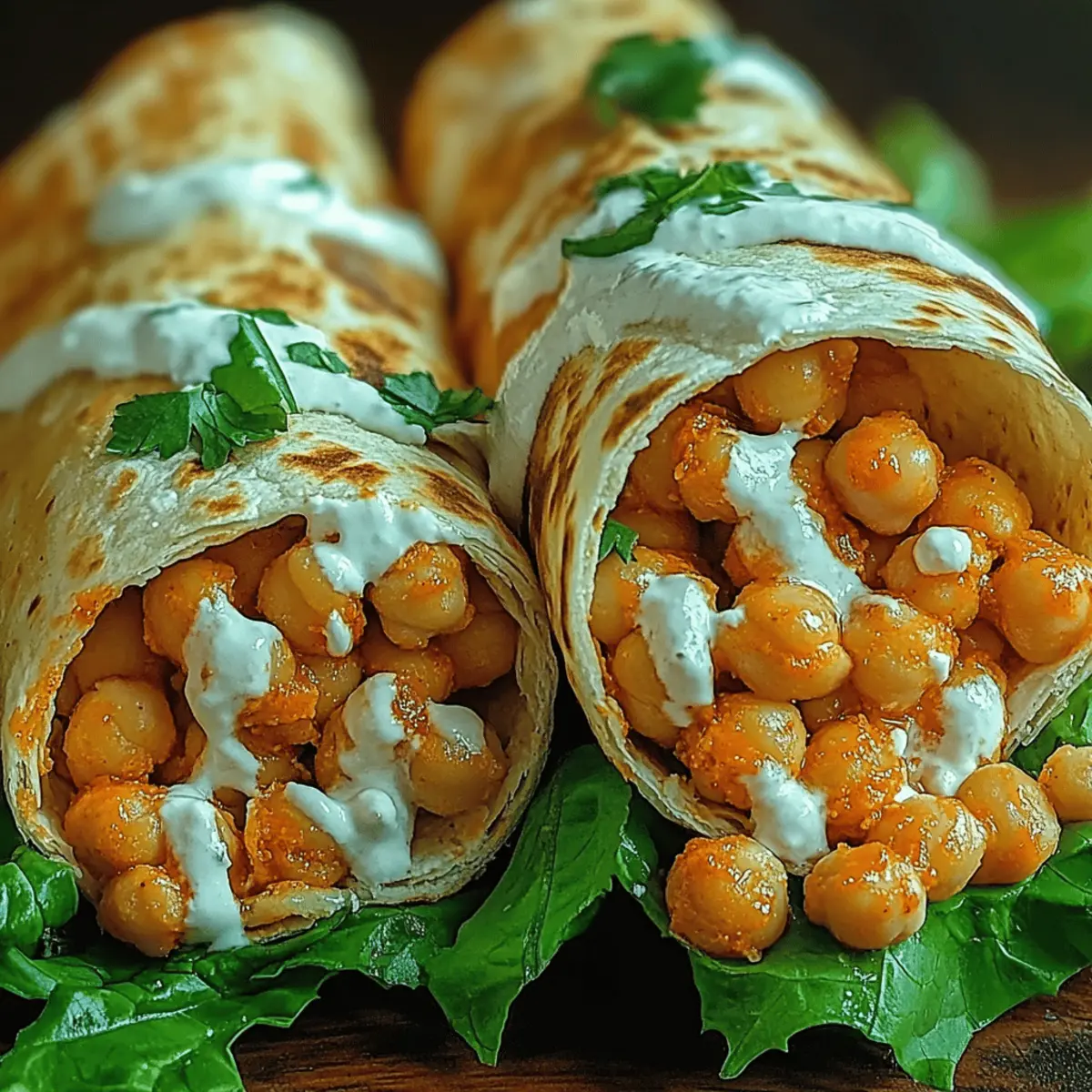 Spicy Buffalo Chickpea Wraps rpygay