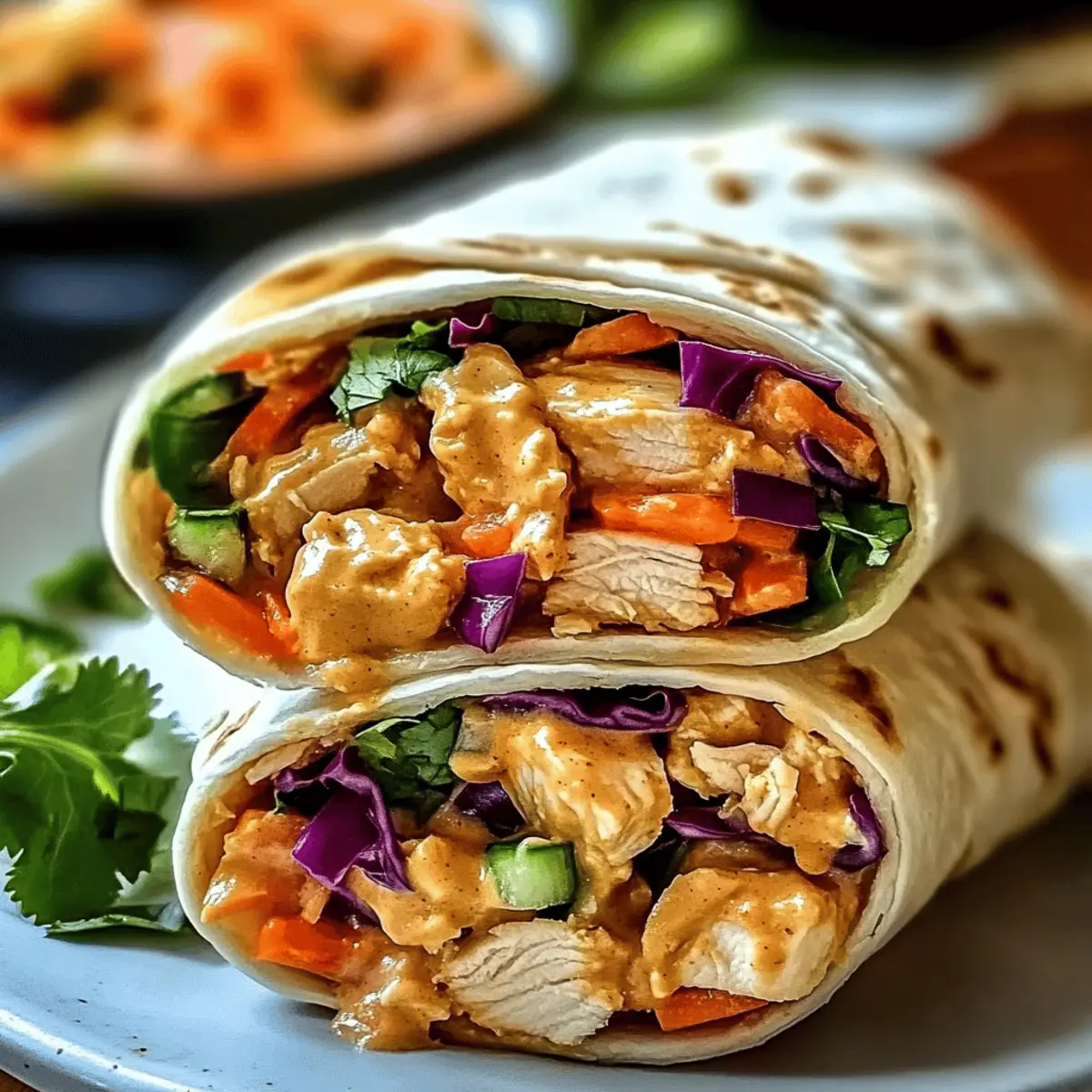 Thai Peanut Chicken Wraps hp5fp8