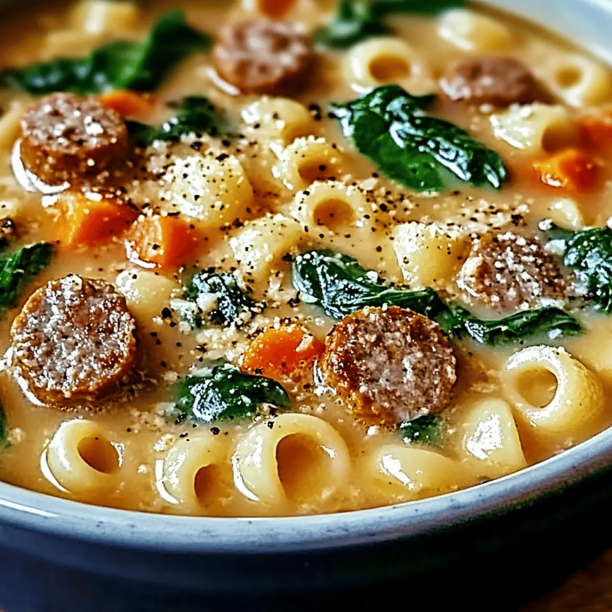 Creamy Parmesan Italian Sausage Ditalini Soup Bliss Now