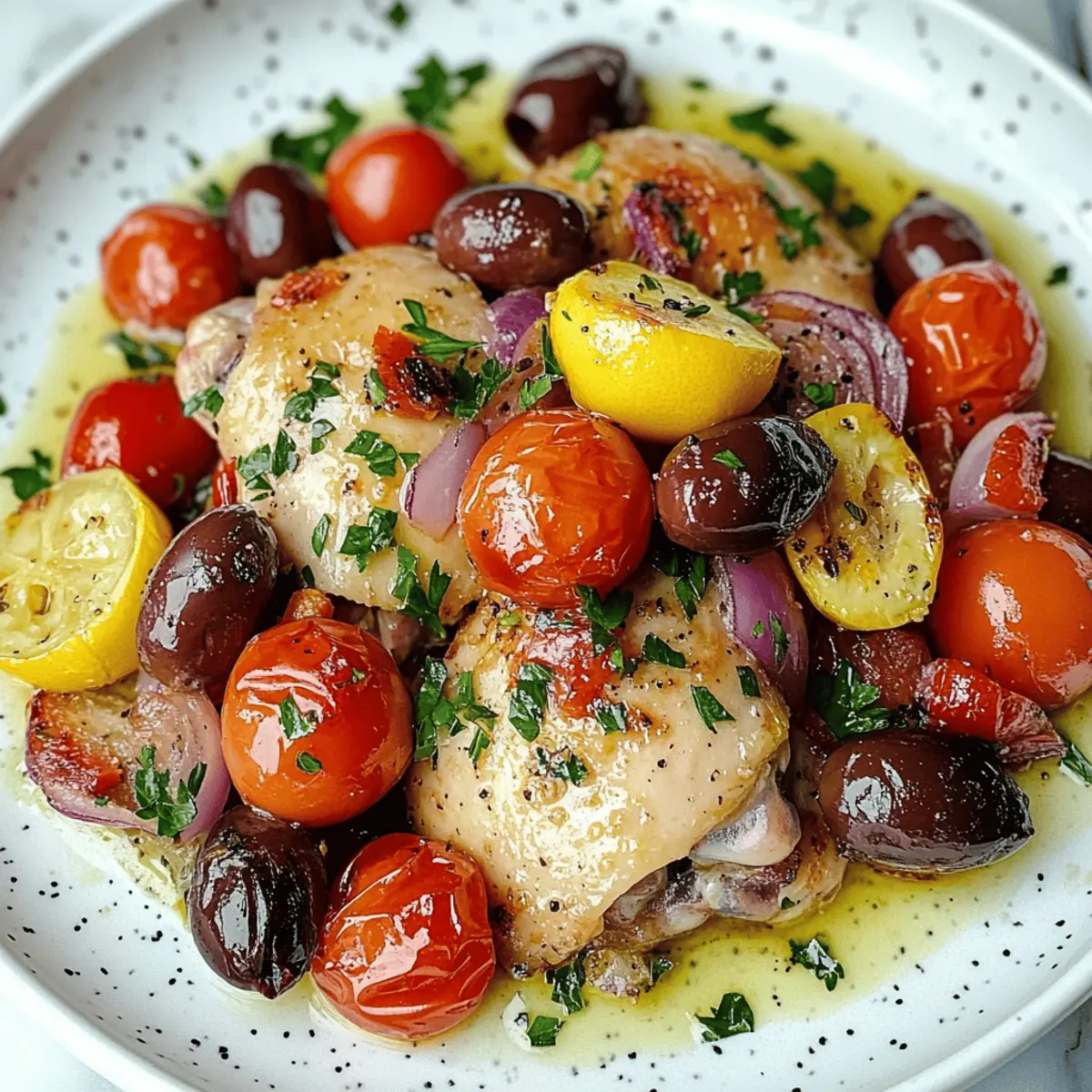 Easy Mediterranean Chicken Sheet Pan Meal in 35 Minutes