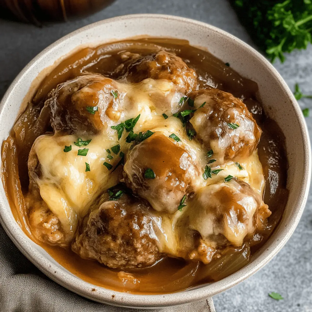 Crock Pot French Onion Meatballs for Ultimate Cozy Comfort