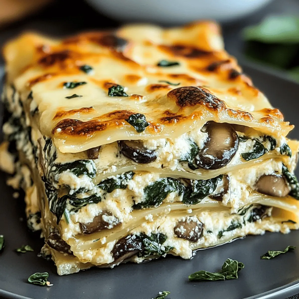 Creamy Spinach Mushroom Lasagna That Warms Your Soul