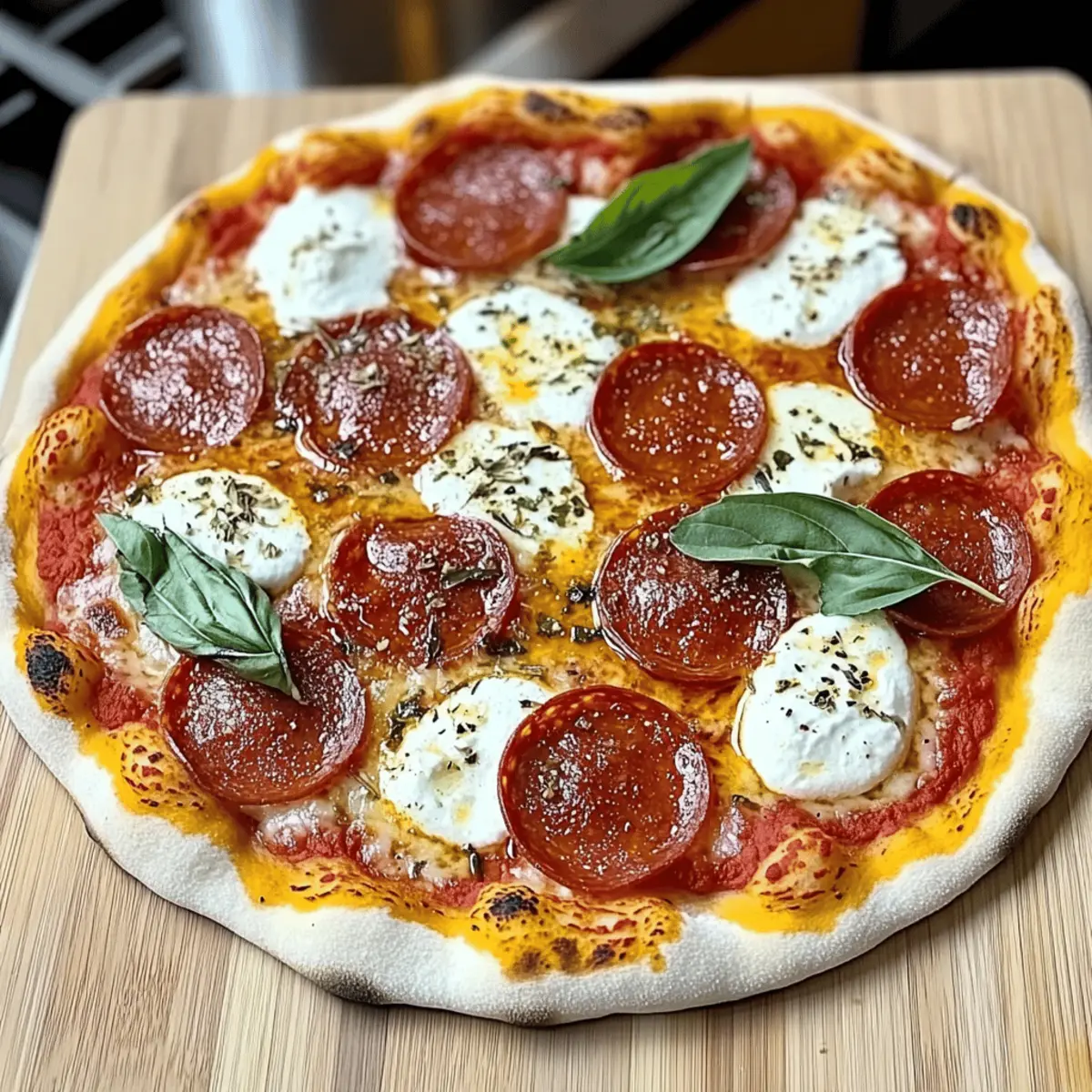 Irresistible Pepperoni Ricotta Pizza for Flavor Lovers