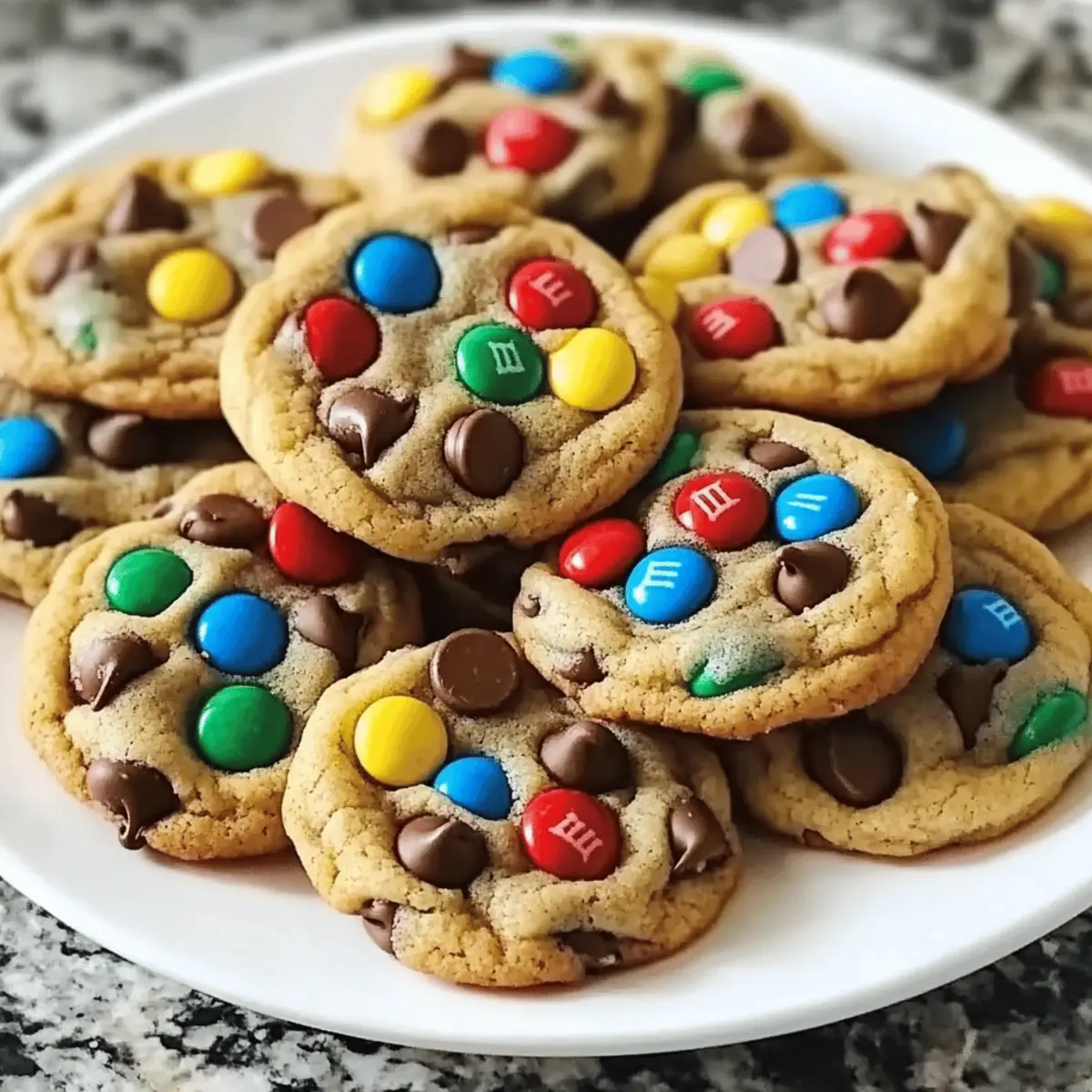 Peanut Butter M&M Chocolate Chip Cookies that Steal Hearts