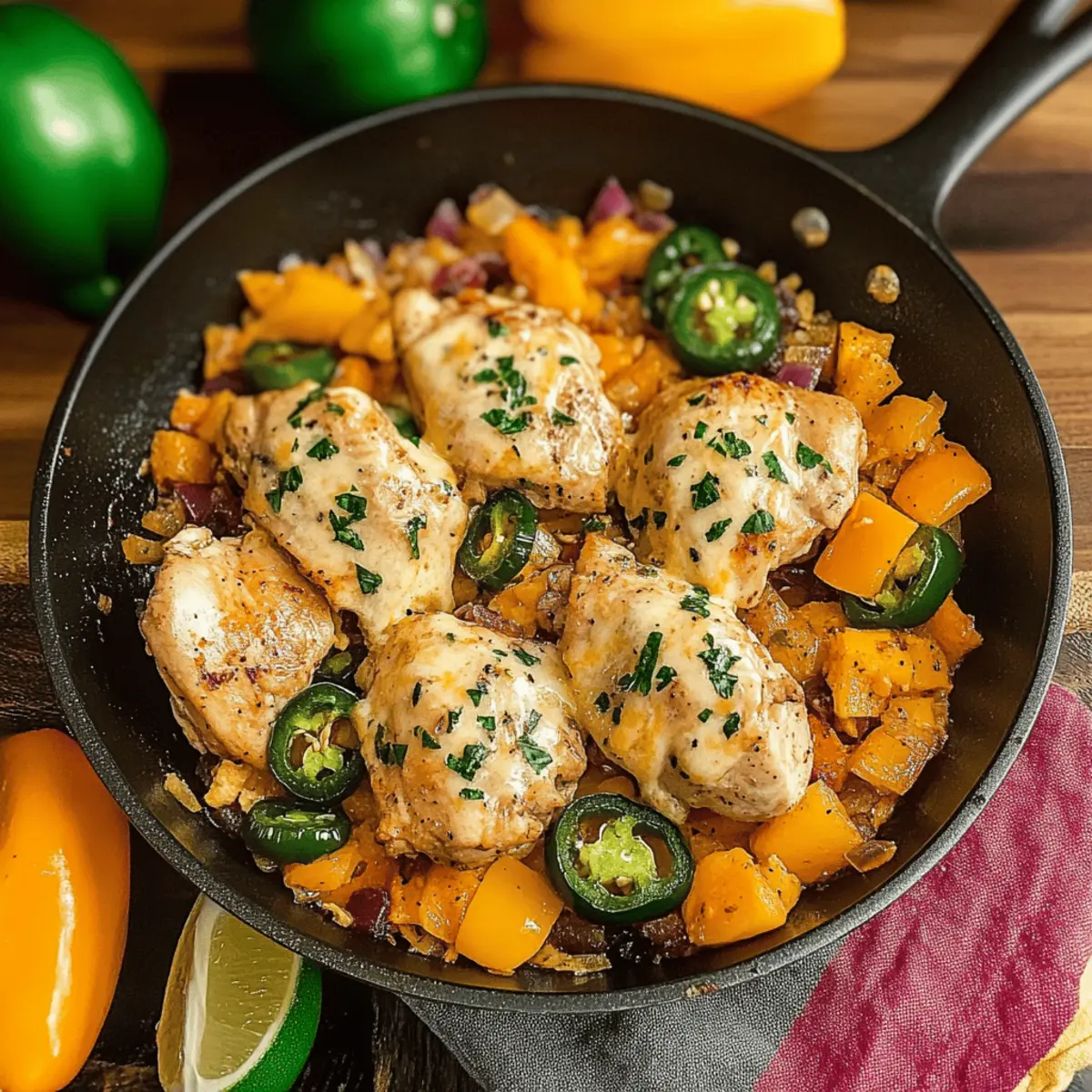 Bold and Cheesy Baja Chicken Skillet for Flavor Lovers