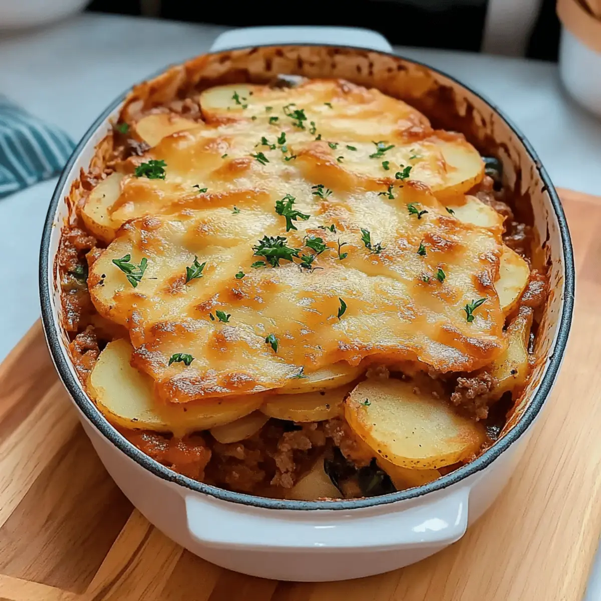 Comforting Gratin Shepherd’s Pie with Cheesy Goodness