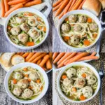 Turkey Meatball Noodle Soup