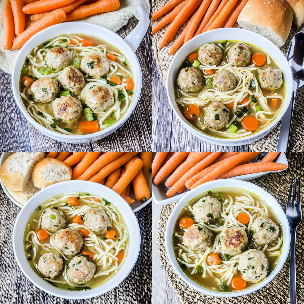 Cozy Turkey Meatball Noodle Soup for Heartwarming Meals