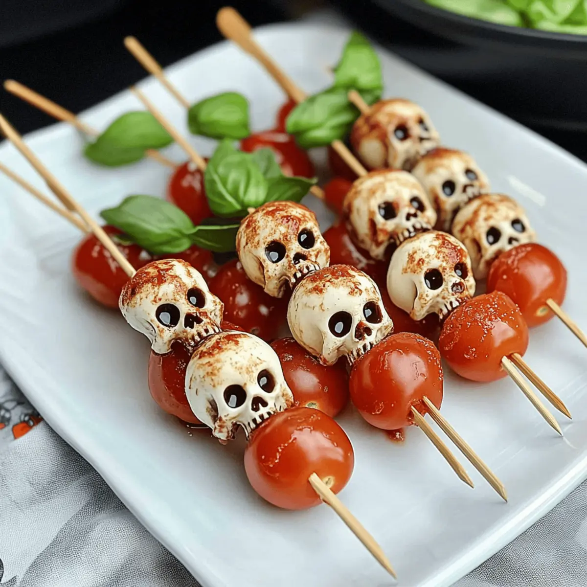 Spooky Halloween Caprese Salad Skewers to Wow Your Guests