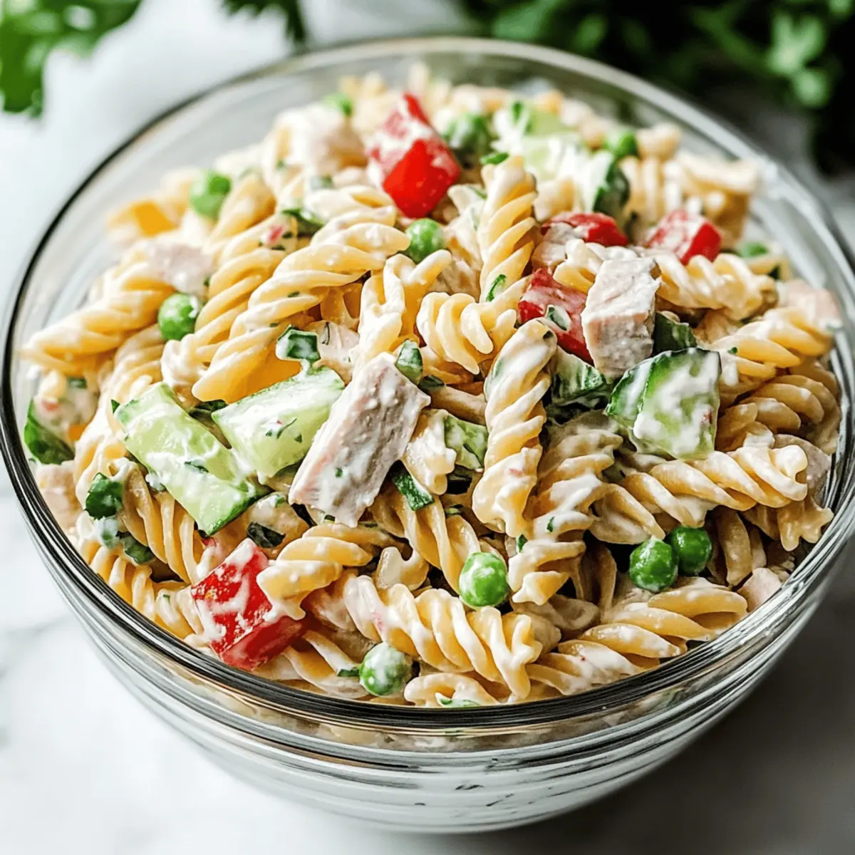 Delicious Creamy Healthy Tuna Pasta Salad for Quick Meals
