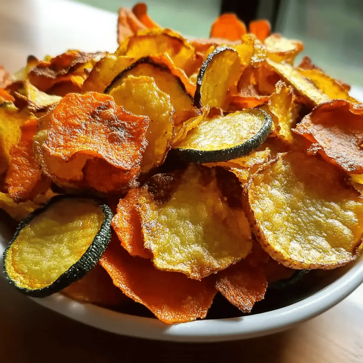 Air Fryer Veggie Chips f2degf