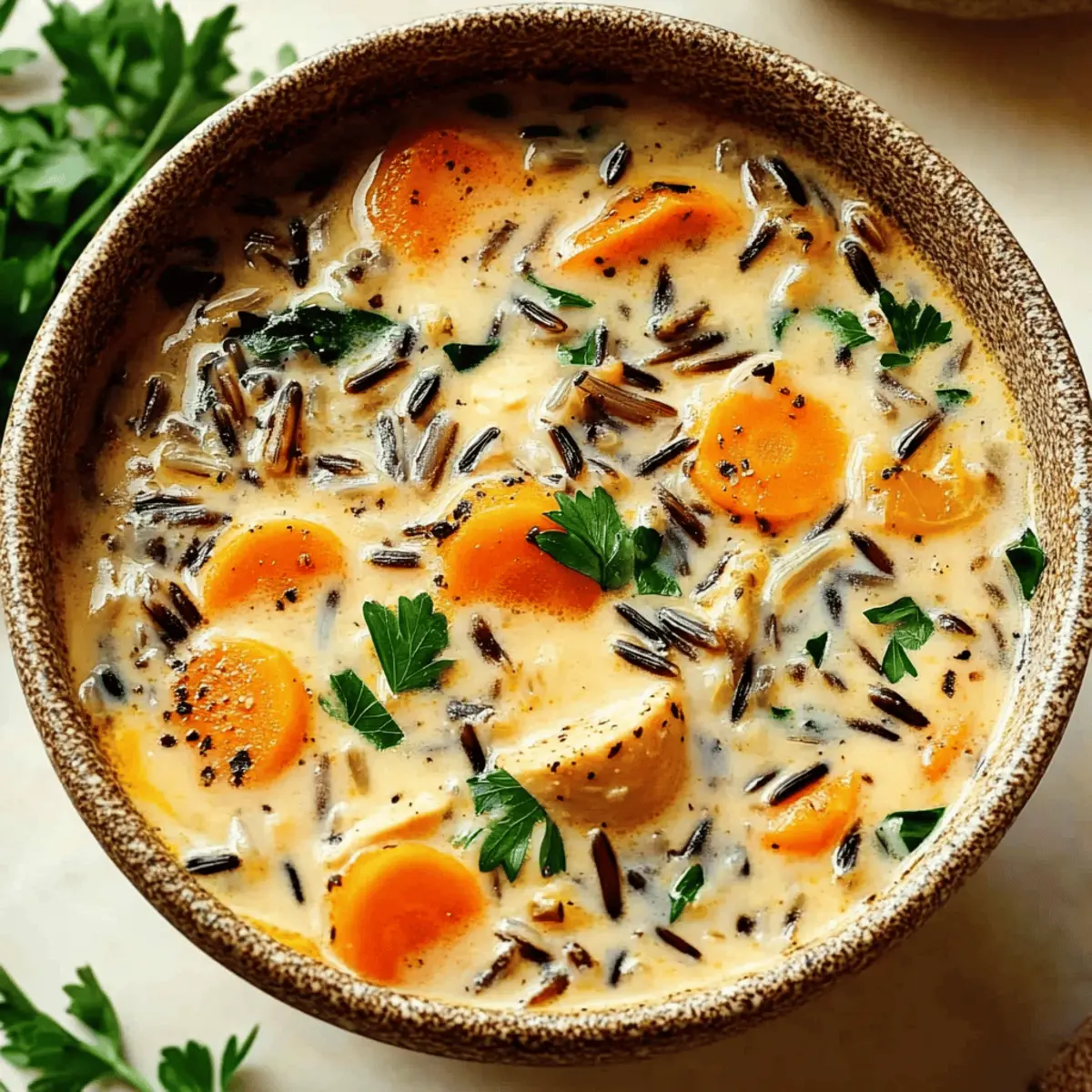 Creamy Autumn Wild Rice Soup for Cozy Comfort on Chilly Days