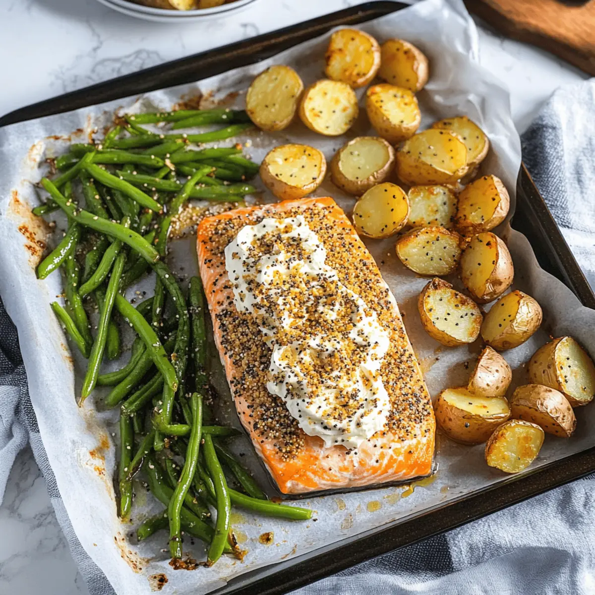 Bagel Sheet Pan Salmon deit4u