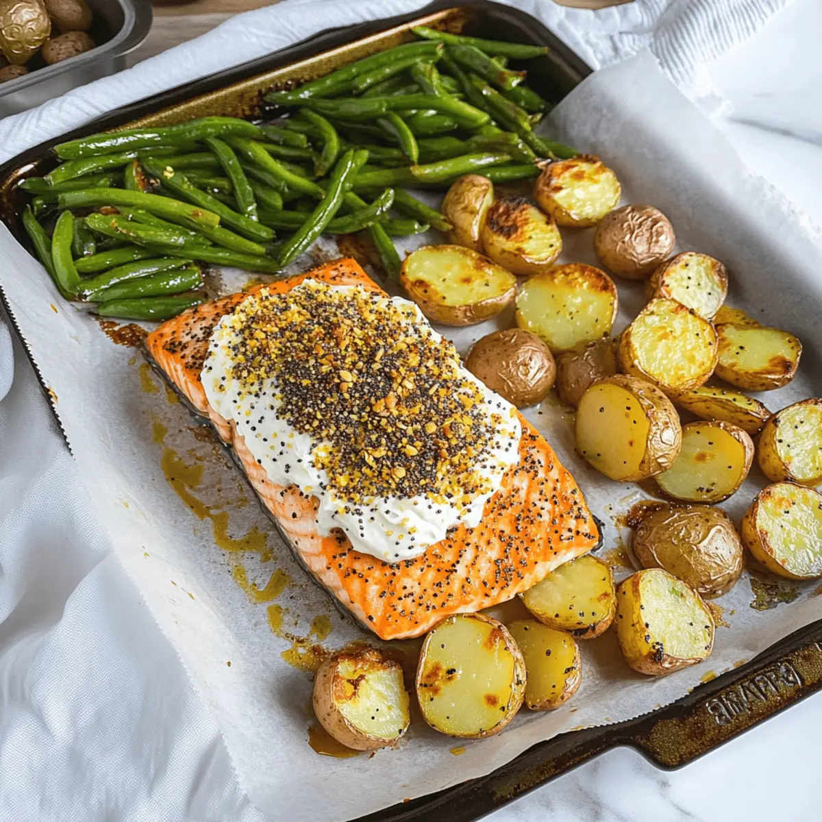 Bagel Sheet Pan Salmon rhueng