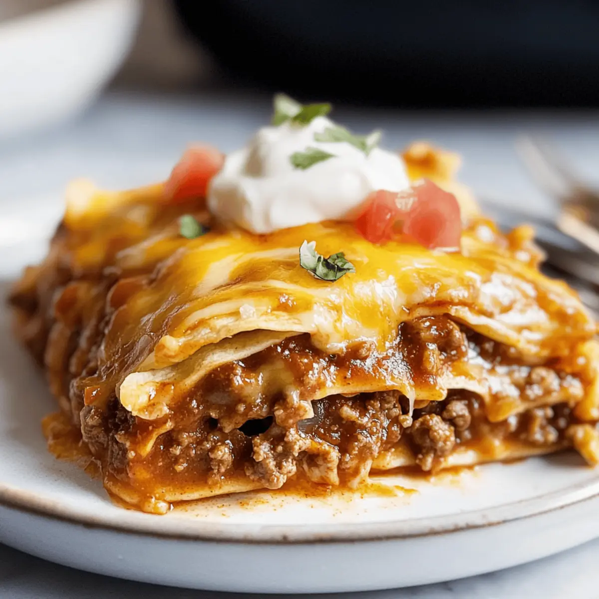 Beef Enchilada Casserole vjcvgu