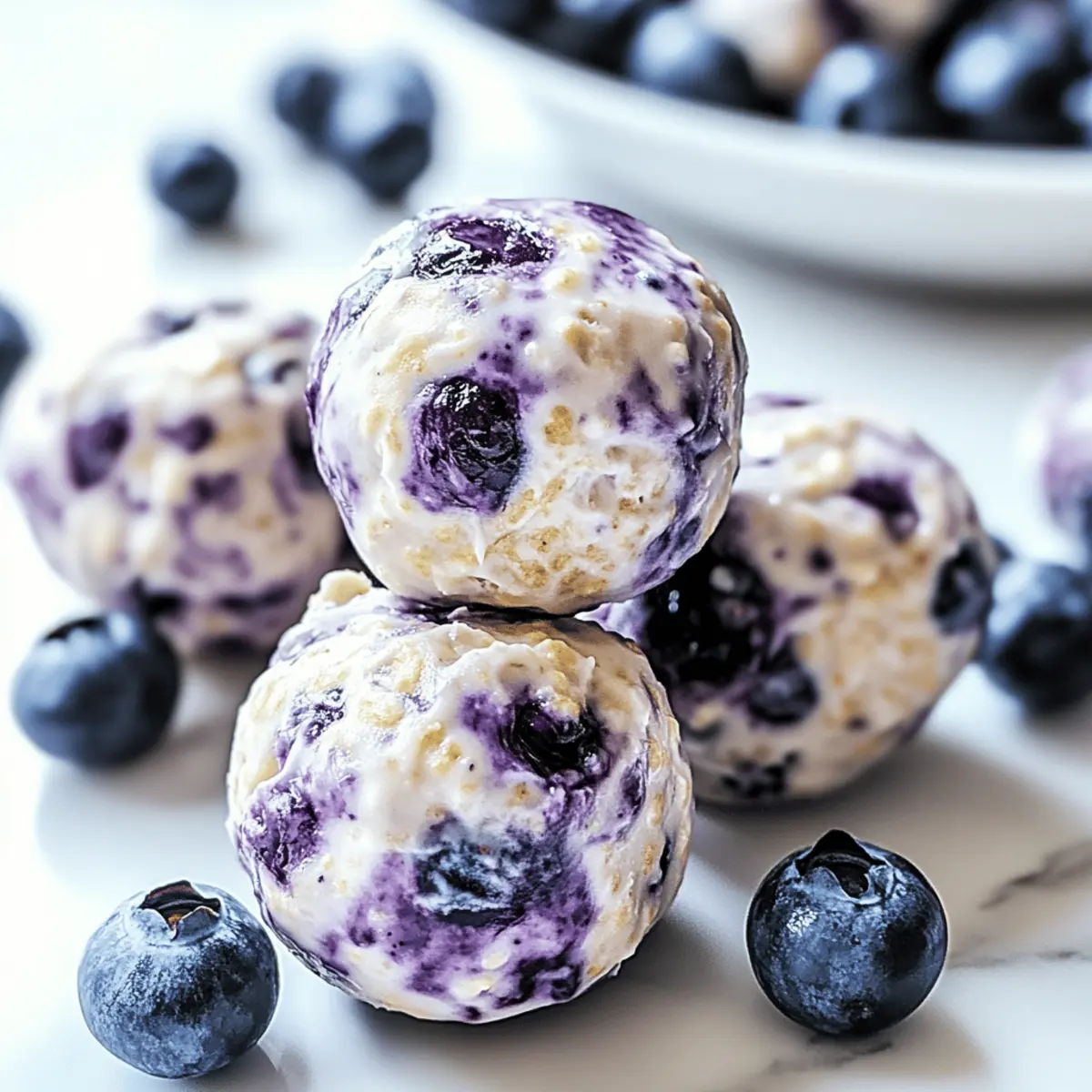 Blueberry Cheesecake Protein Bites cjacee