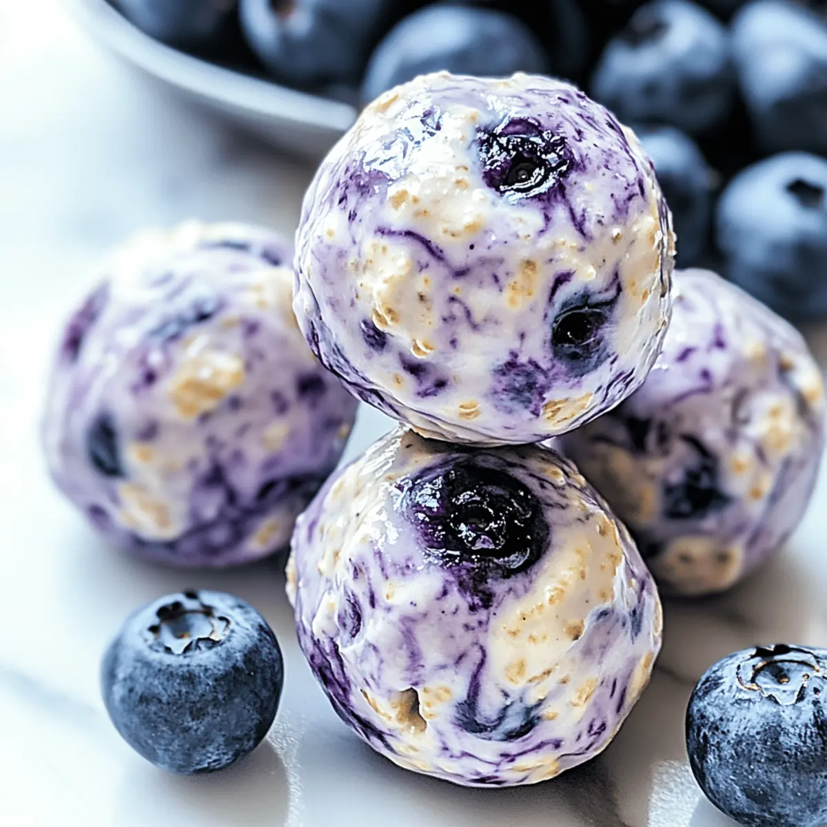 Blueberry Cheesecake Protein Bites fczebs