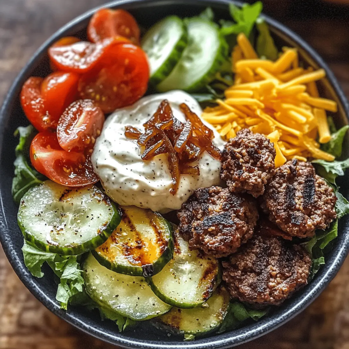 Burger Bowls with Caramelized Onion Aioli ltmz4y