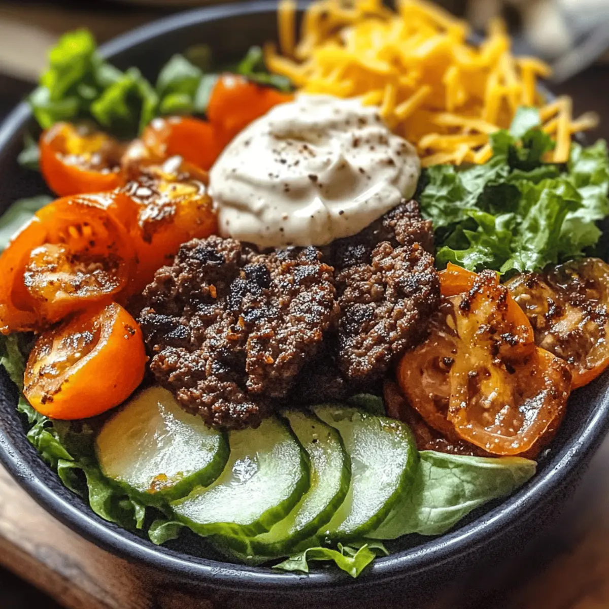 Burger Bowls with Caramelized Onion Aioli mvtjjn