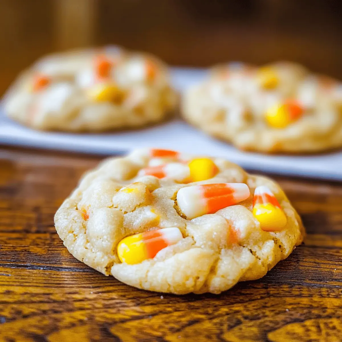 Candy Corn and White Chocolate Cookies tfelrt