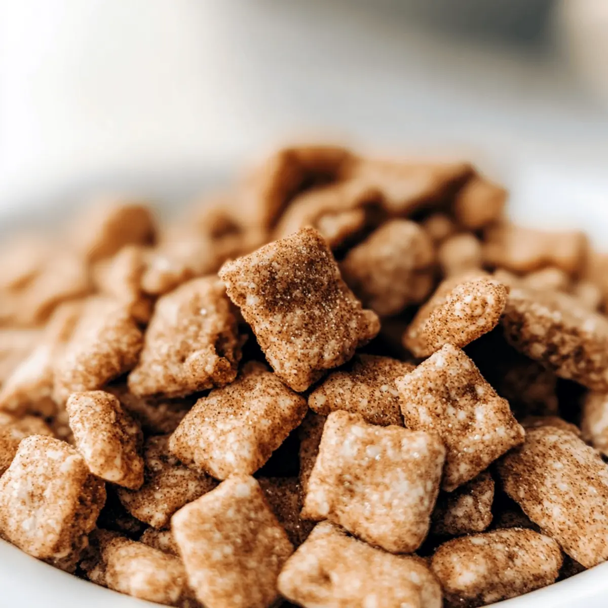 Chai Snickerdoodle Puppy Chow for Cozy Fall Snacking