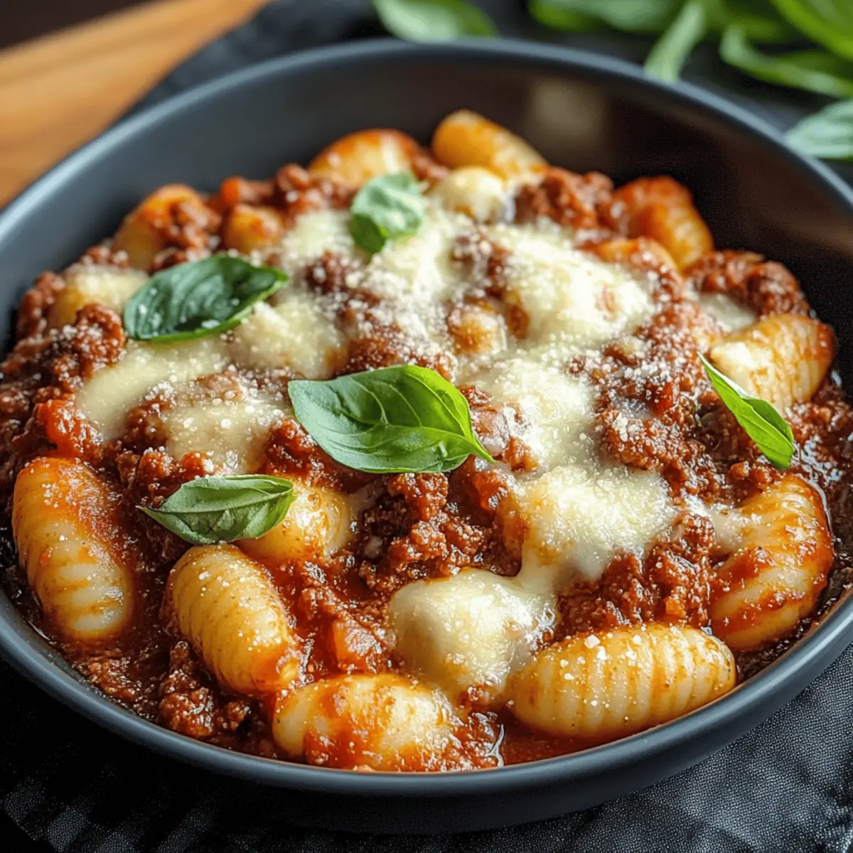 Cheesy Bolognese Gnocchi Bake i3doum
