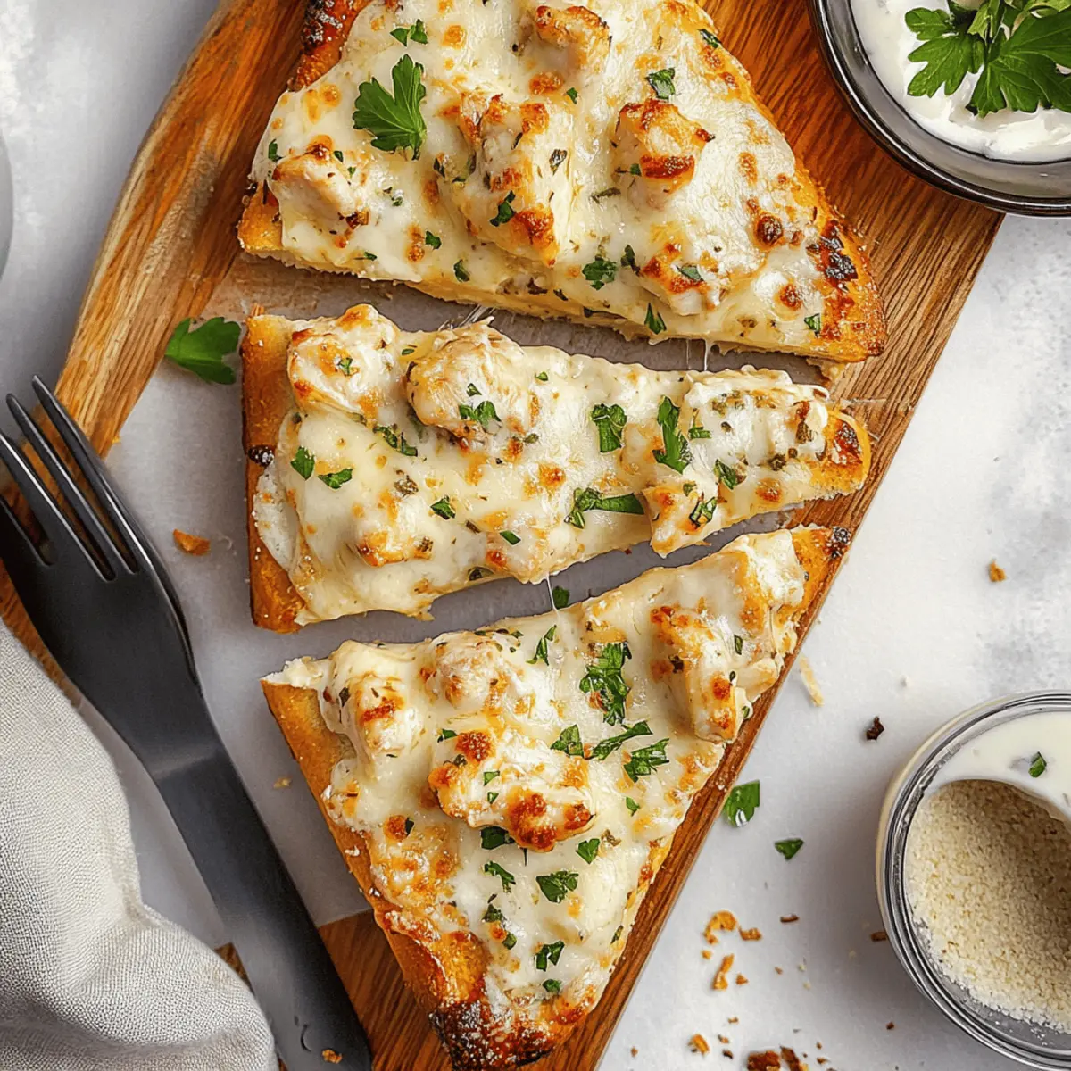 Chicken Alfredo Garlic Bread wtdpv4