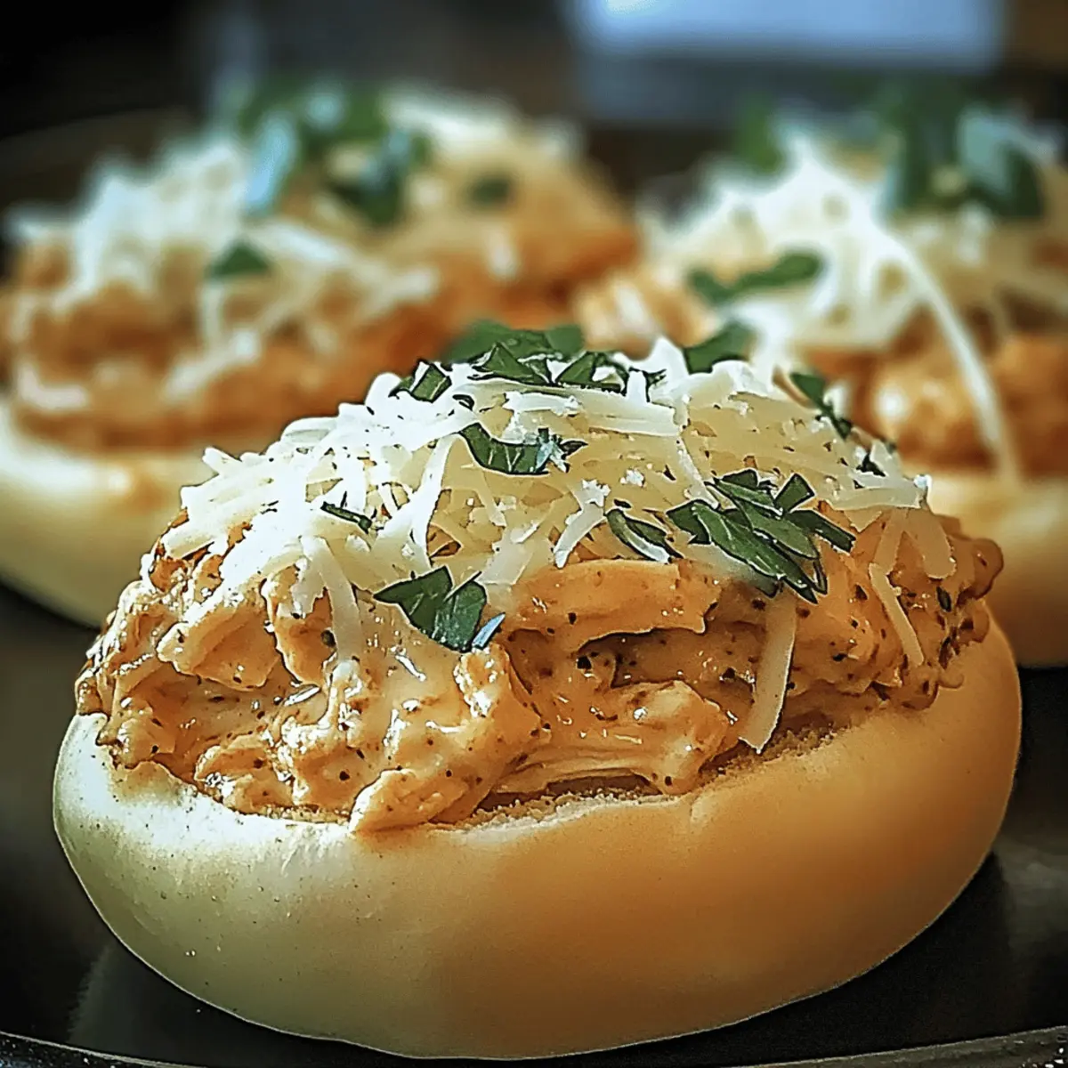 Creamy Chicken Alfredo Sloppy Joes for Cozy Nights