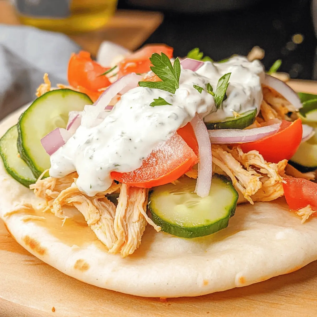 Savory Chicken Gyros: Simple Slow Cooker Bliss at Home