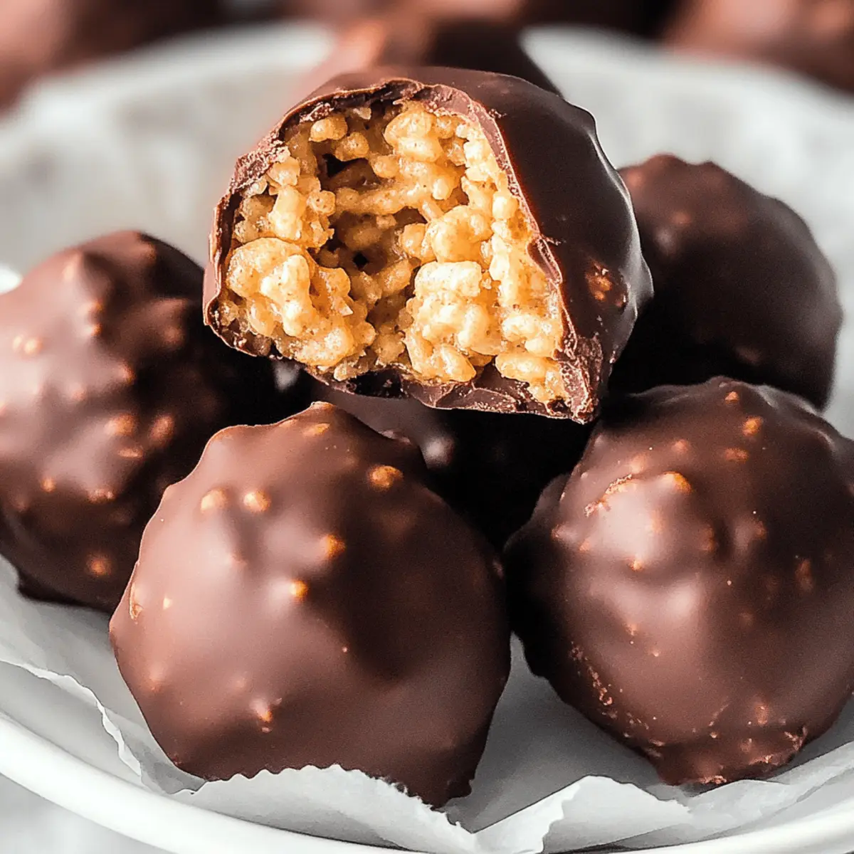 Chocolate Covered Peanut Butter Balls with Rice Krispies kj0lit