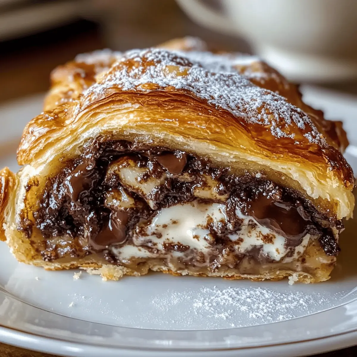 Irresistible Chocolate Croissant Breakfast Bake with Flaky Layers