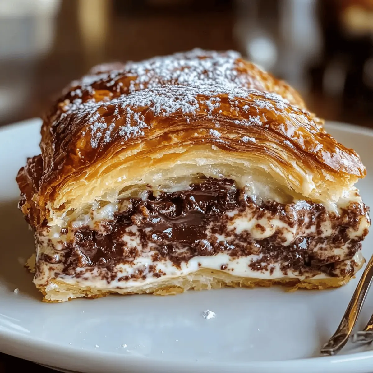 Chocolate Croissant Breakfast Bake with Flaky Layers vwtpse